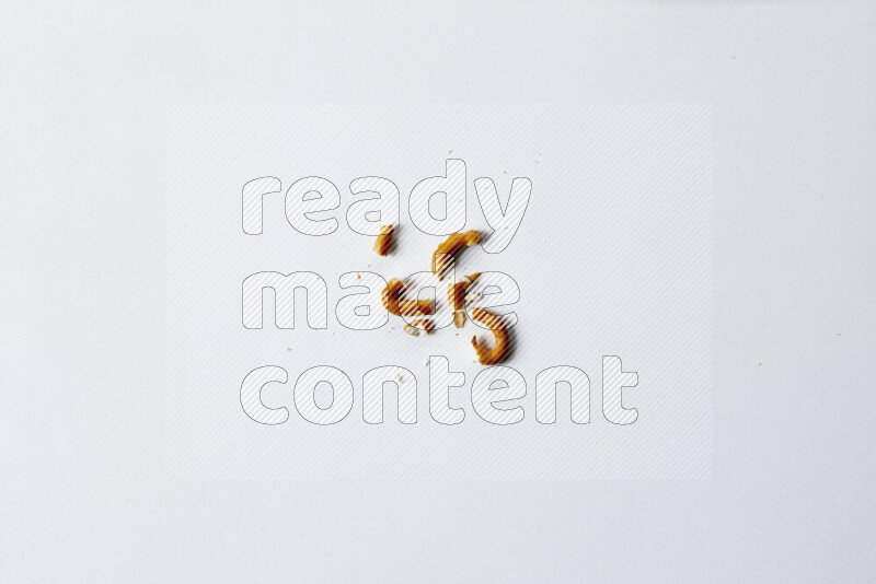 Pretzels snacks on white background