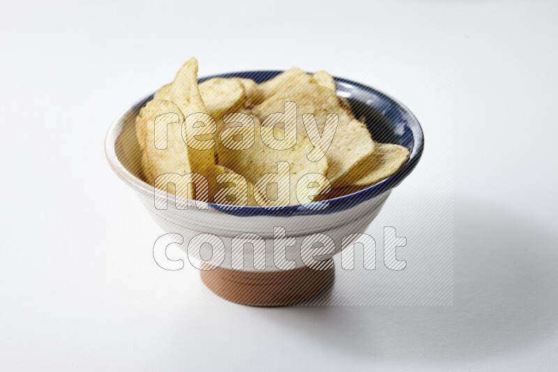 Chips snacks on white background