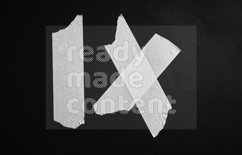 Duct tape on black background
