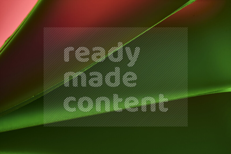 An abstract art piece displaying smooth curves in warm and cold gradients created by colored light