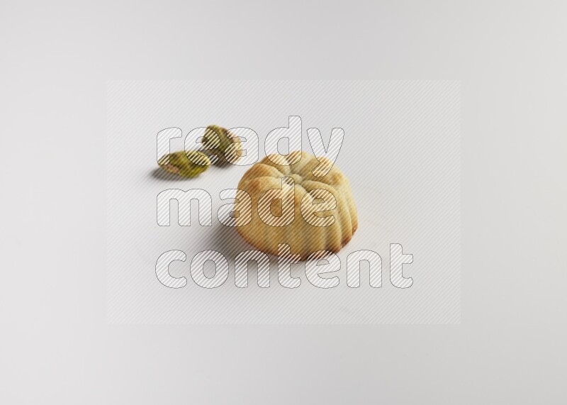 Single Piece of Maamoul direct on white background