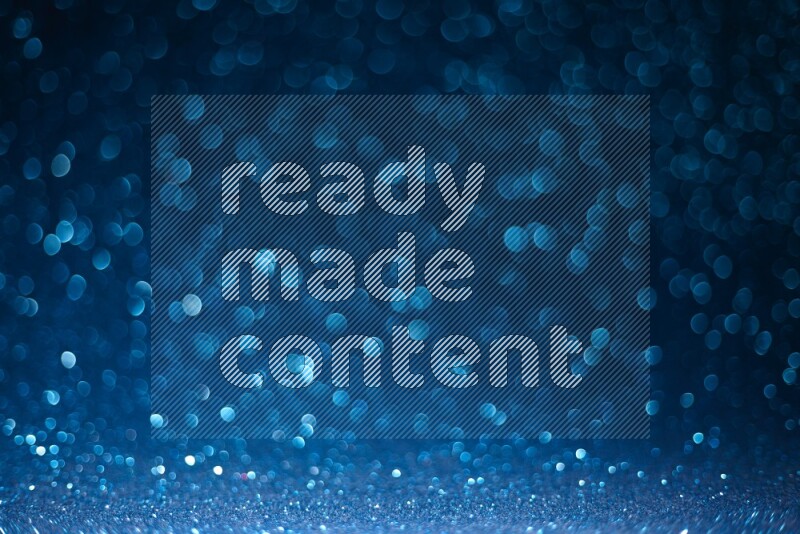 Blue glittery bokeh background