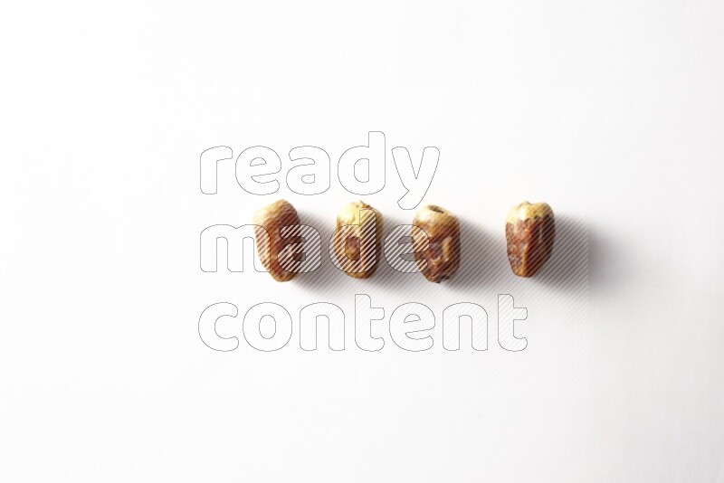 Dates on white background