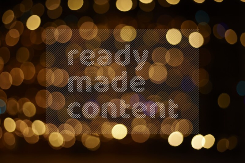 Bokeh light in yellow