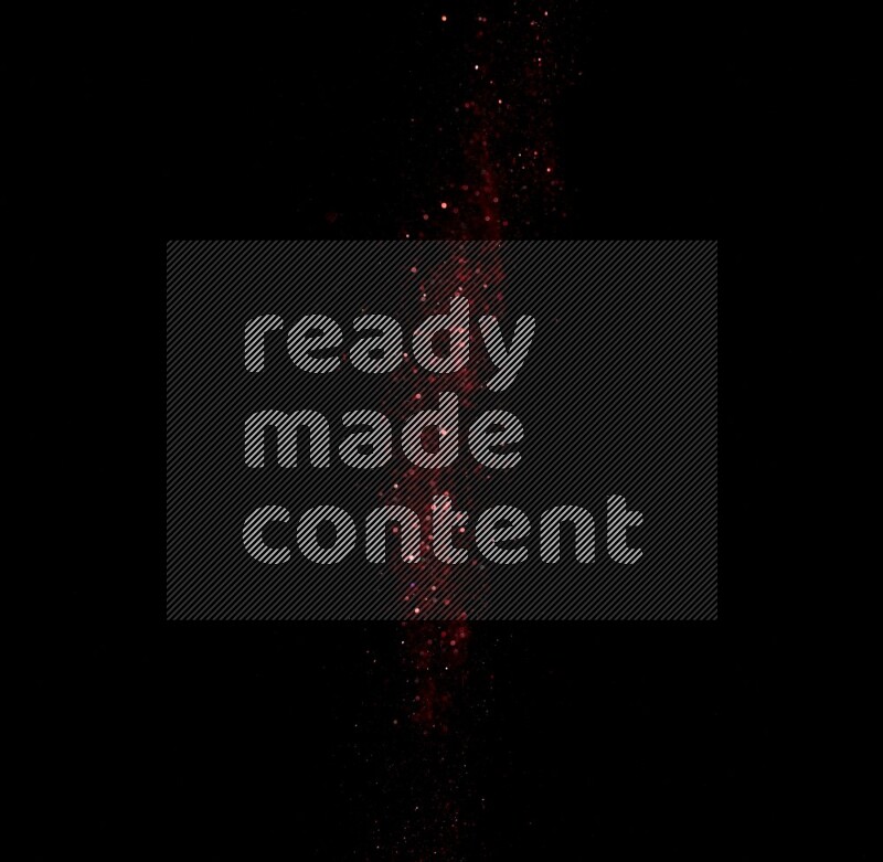 Red glitter powder isolated on black background
