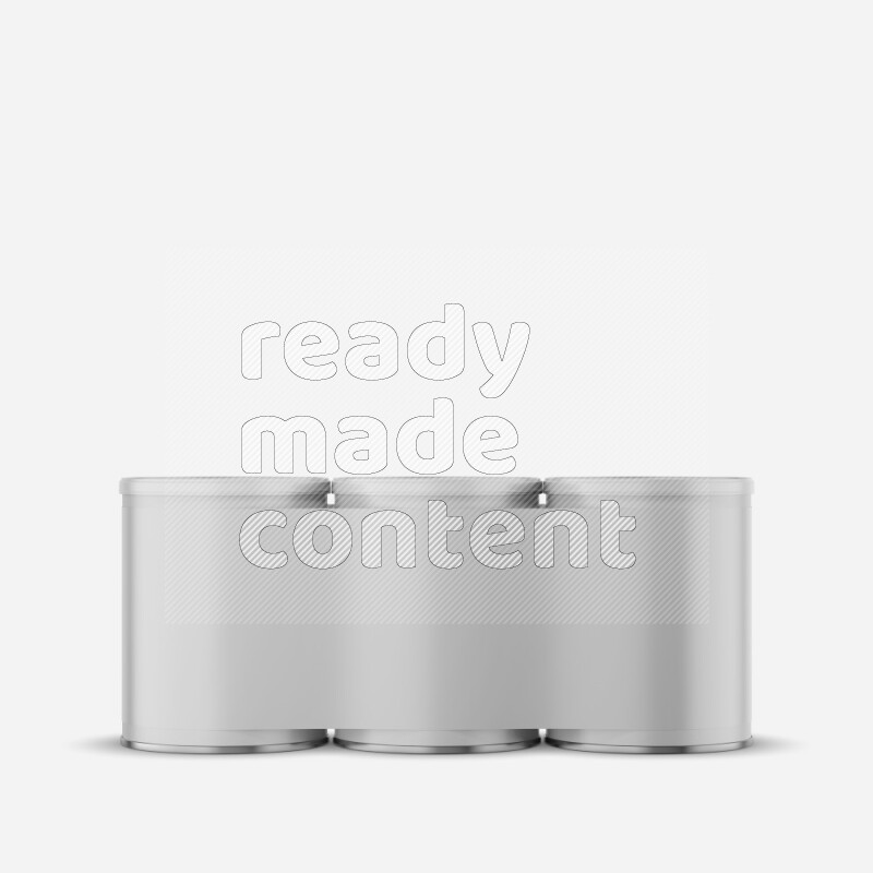 Set of paper tube mockup with glossy label and plastic cap isolated on white background 3d rendering