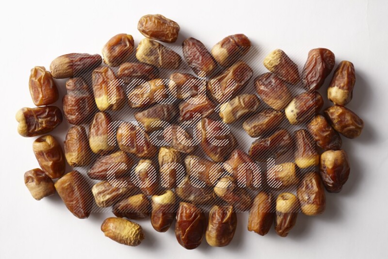 Dates on white background
