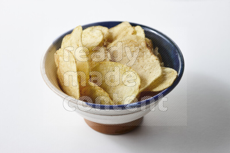 Chips snacks on white background