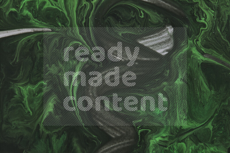 Abstract colorful background with mixed of green and black paint colors