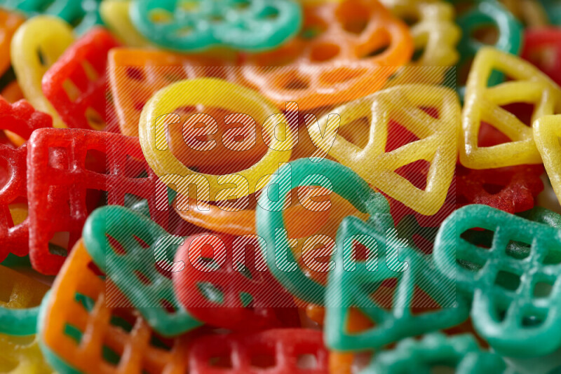 Snacks on white background