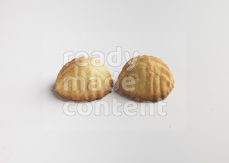 Two Pieces of Maamoul direct on white background