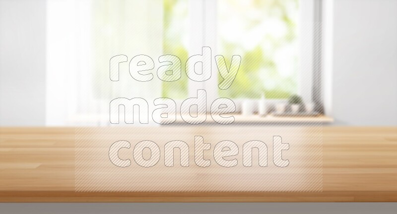 Kitchen tabletop with kitchen view