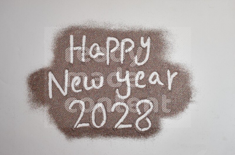 A sentence written with glitter on grey background