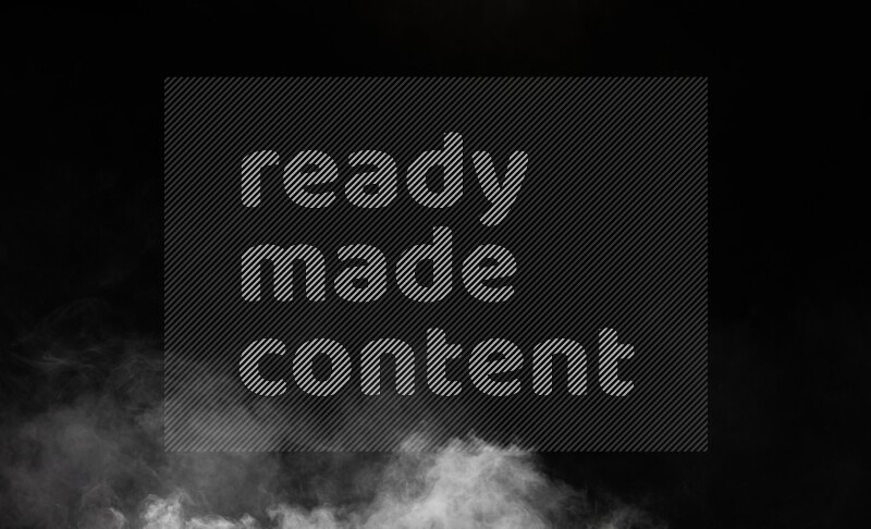 irregular white smoke on black background.