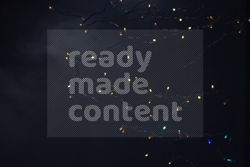 Abstract bokeh light with flare haze