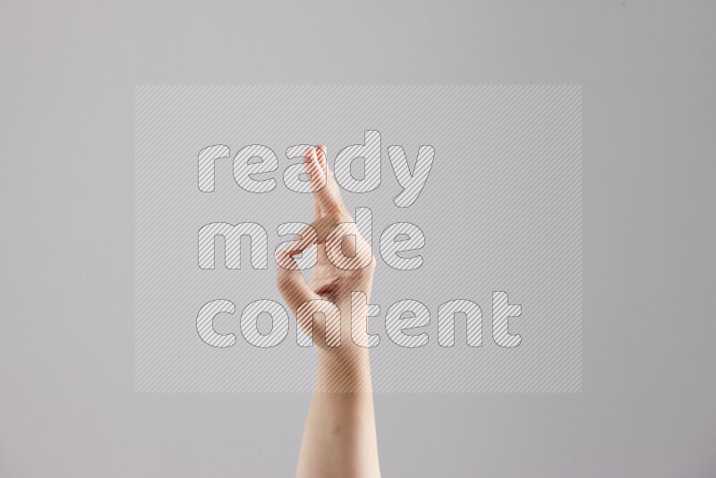 Woman hands gesturing sign language