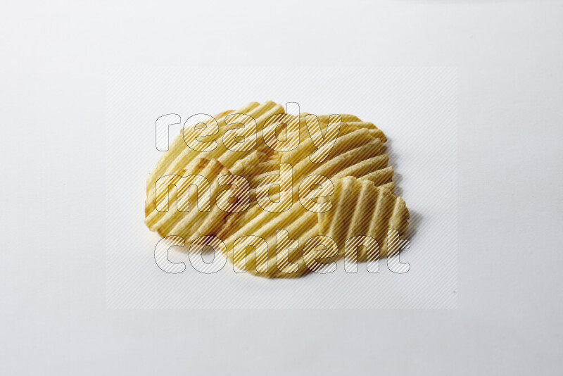 Chips snacks on white background