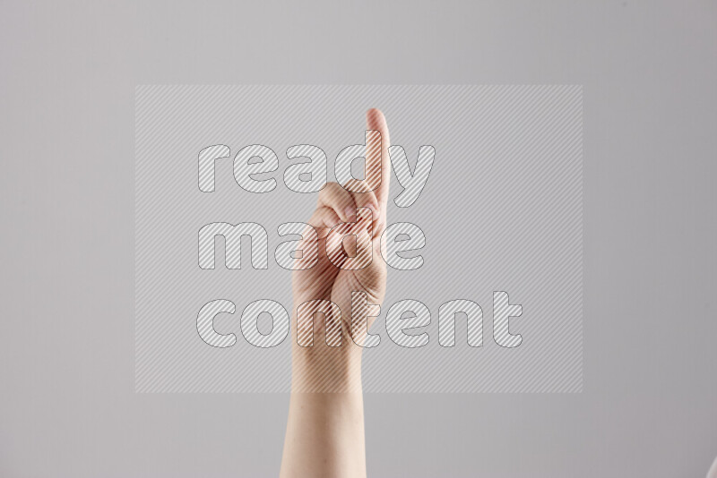Woman hands gesturing sign language