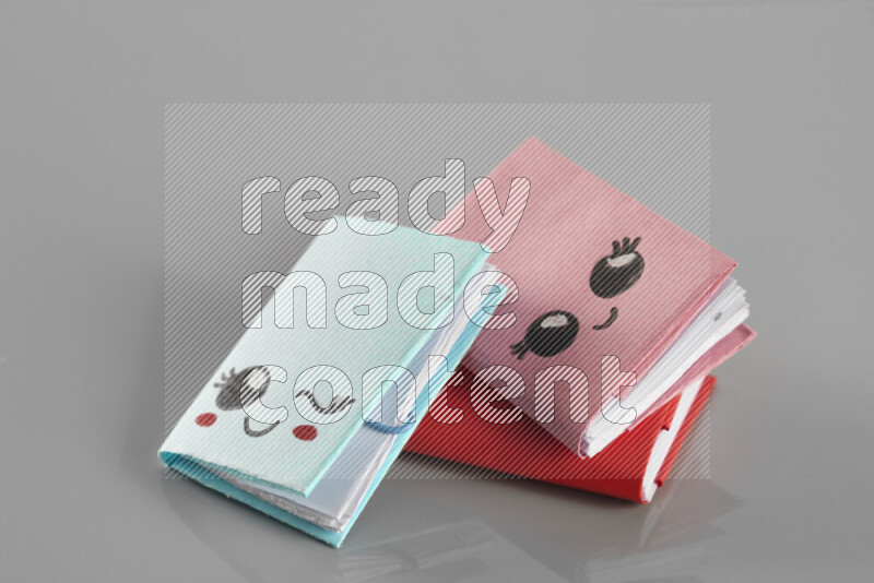 Origami book on grey background
