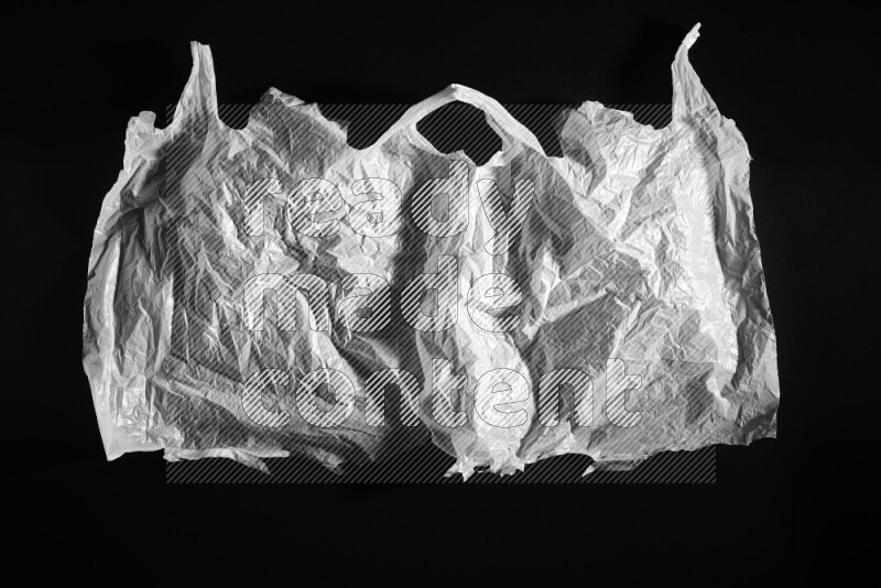 White plastic textures on black background