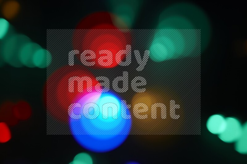 Abstract bokeh light in multicolor