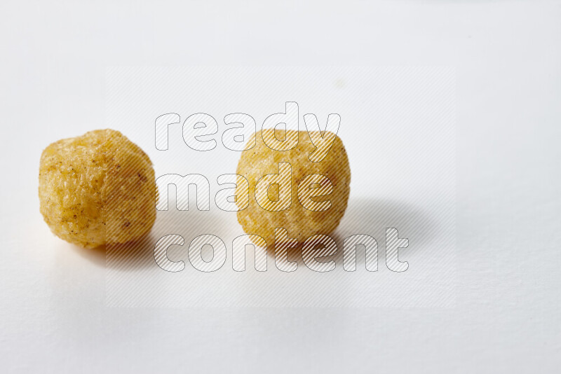 Puffs snacks on white background