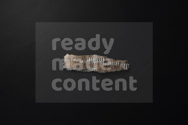 Cardboard on black background