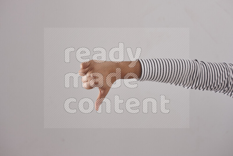 Woman hands gesturing sign language