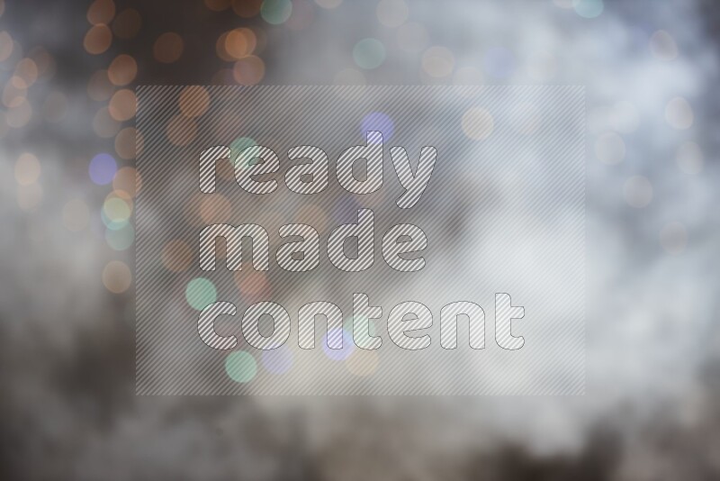 Abstract bokeh light with flare haze