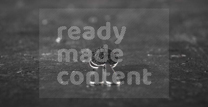 ملعقتان معدنيتان ممتلئتان ببذور حبة البركة علي خلفية سوداء