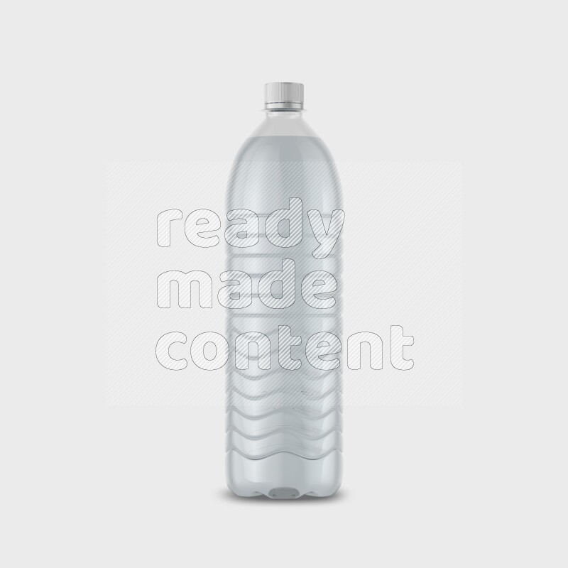 Plastic bottle mockup without label isolated on white background 3d rendering