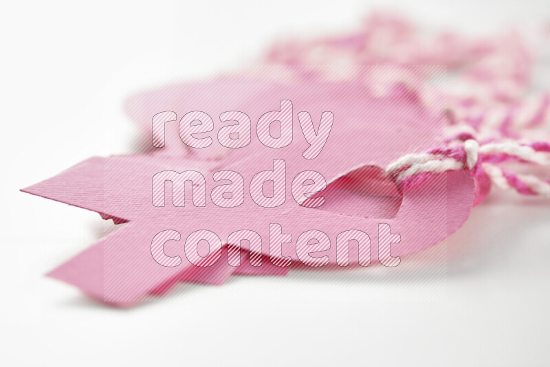 Cancer awareness signs on white background