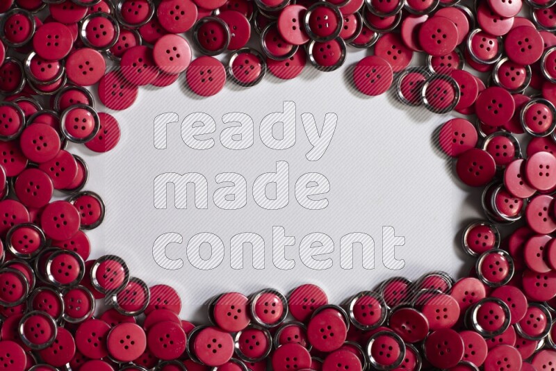 Red buttons placed on grey background