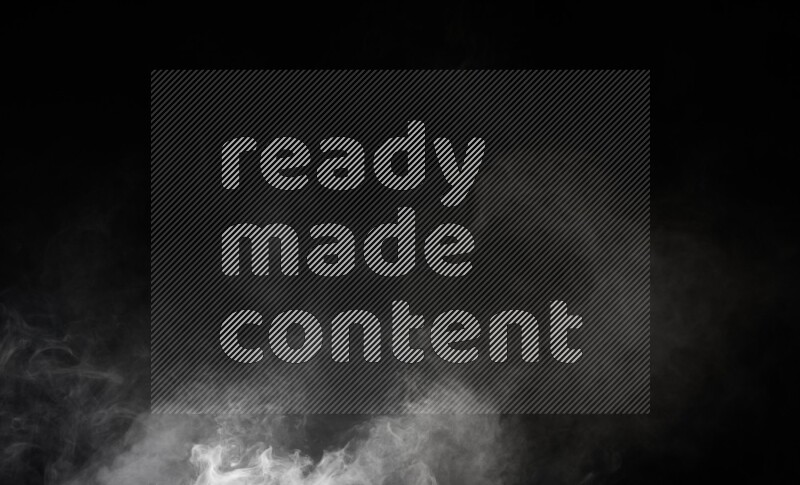 irregular white smoke on black background.