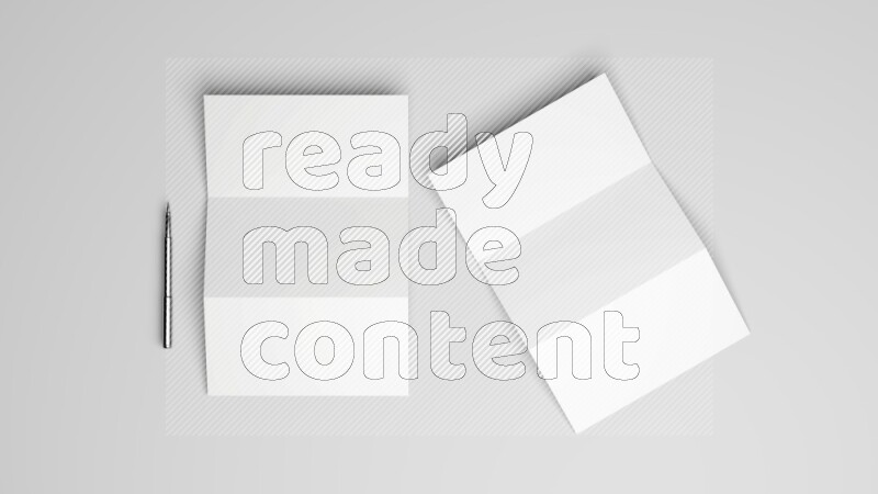 Corporate Stationery Elements, Blank White Textured Brand ID, On White Background