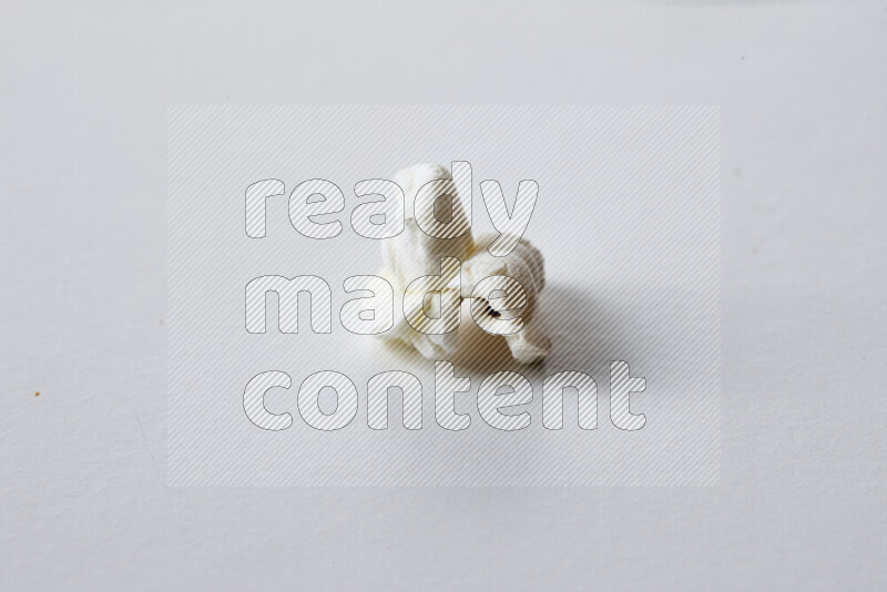 Popcorn snacks on white background