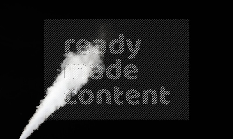 irregular white smoke on black background.