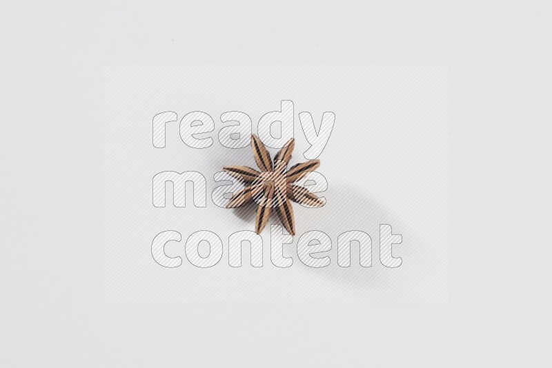 Star anise on a white background