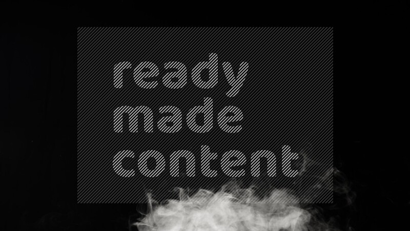 irregular white smoke on black background.