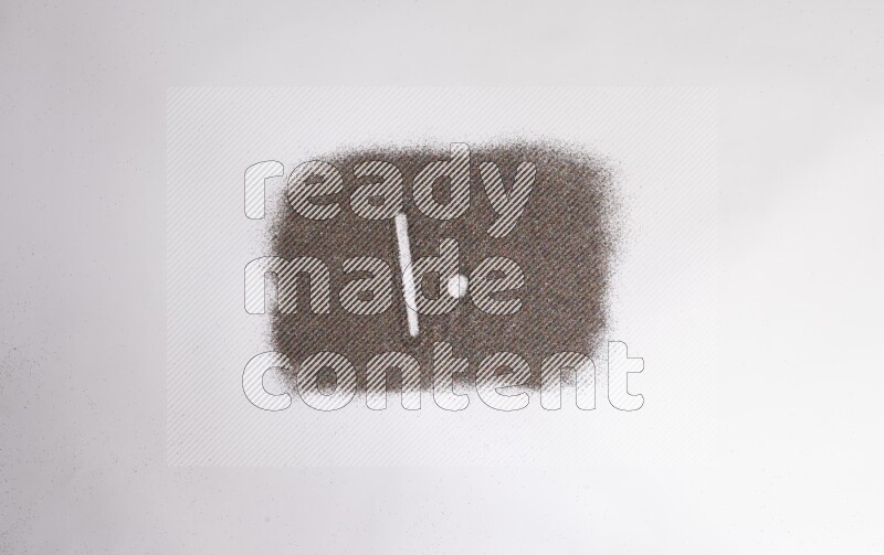 Arabic numbers written with glitter on white background