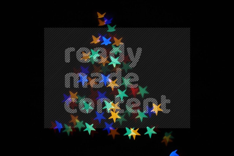 Bokeh light in star shape