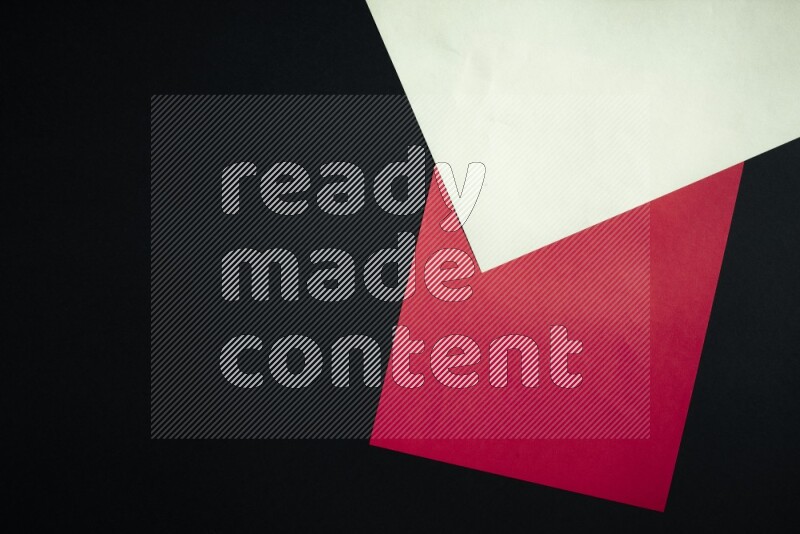 Multicolored paper sheet on black background