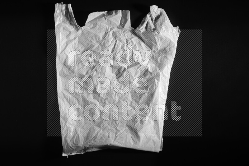 White plastic textures on black background