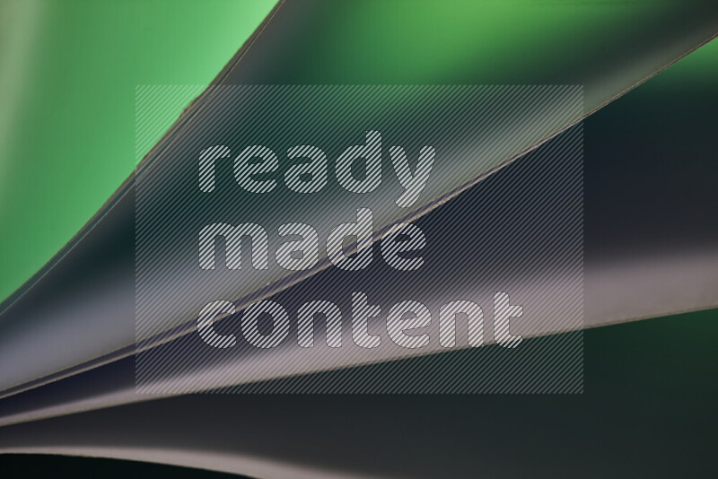 An abstract art piece displaying smooth curves in cold gradients created by colored light