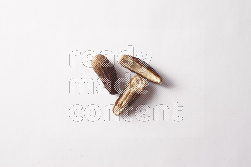 Dates on white background
