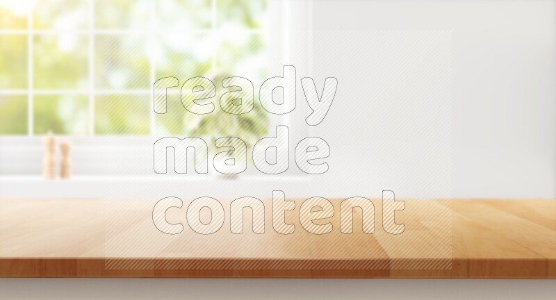 Kitchen tabletop with kitchen view