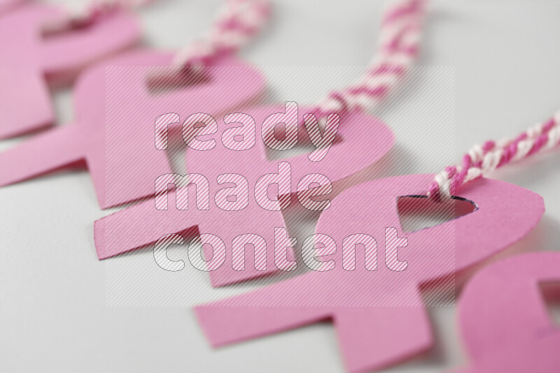 Cancer awareness signs on white background