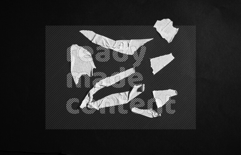 Duct tape on black background