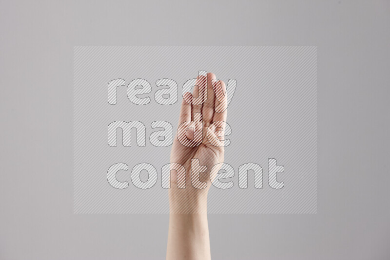 Woman hands gesturing sign language