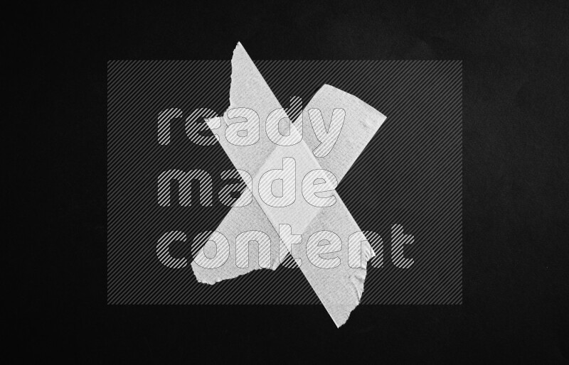 Duct tape on black background